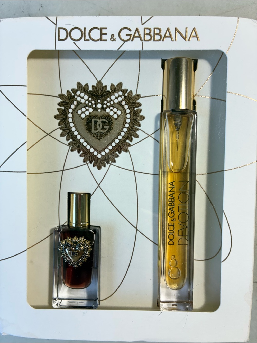 Dolce & Gabbana Burgundy Gift Bag with Mini Fragrance Set - Picture 2 of 2